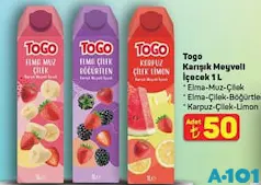 TOGO KARIŞIK MEYVELİ İÇECEK 1 L fiyat ve kampanya bilgisi